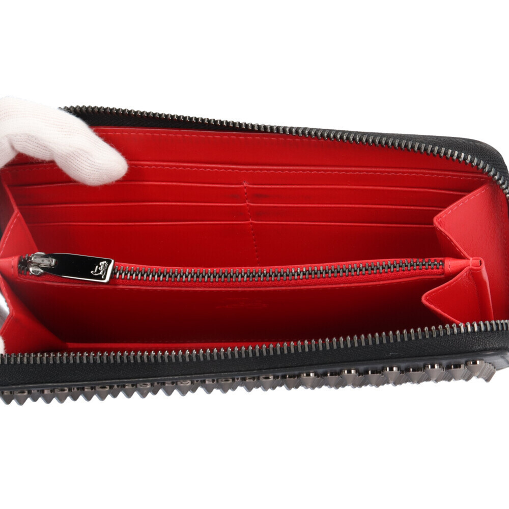 Christian Louboutin Spike Stud Panettone Long Wallet, Calfskin 1175099, Men's... - Picture 7 of 9